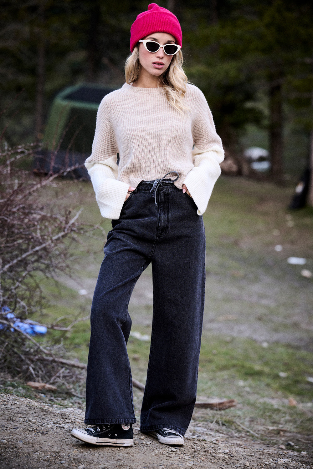 Pull Mamma beige & écru