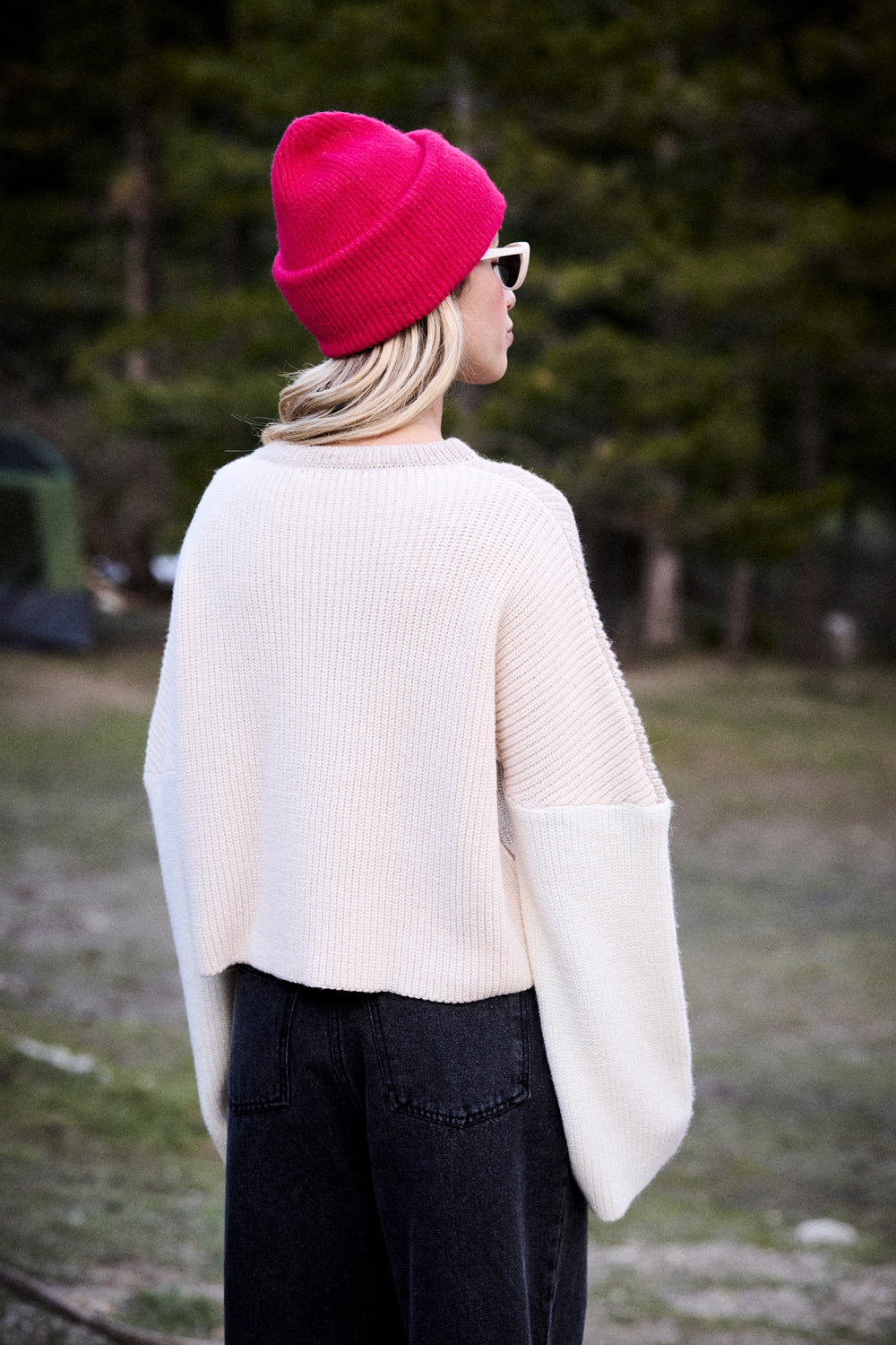 Pull Mamma beige & écru