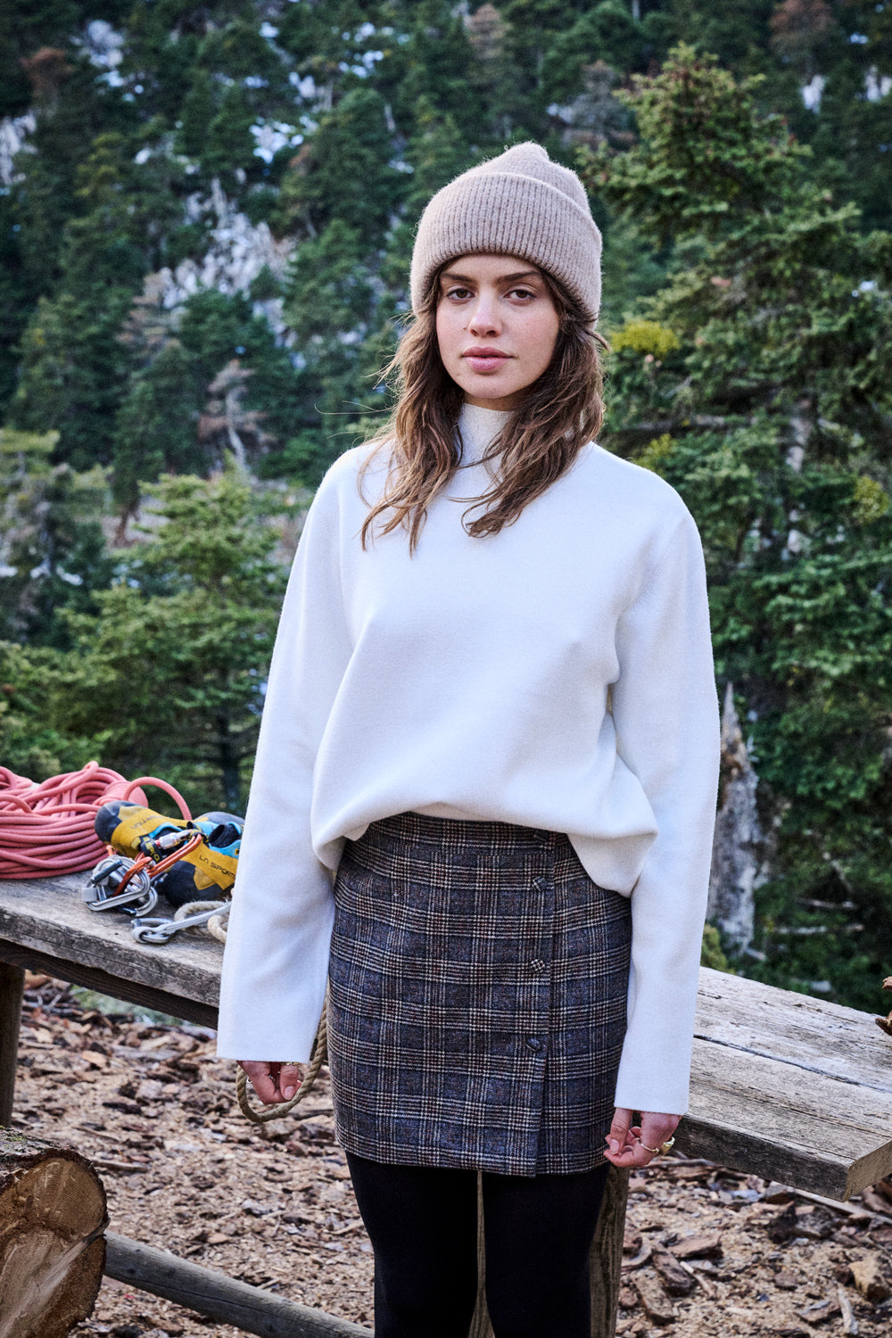 Jupe Jadou à carreaux