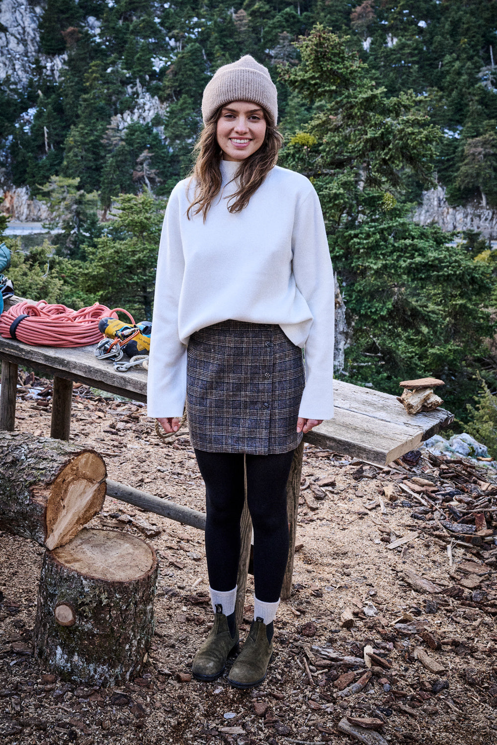 Jupe Jadou à carreaux