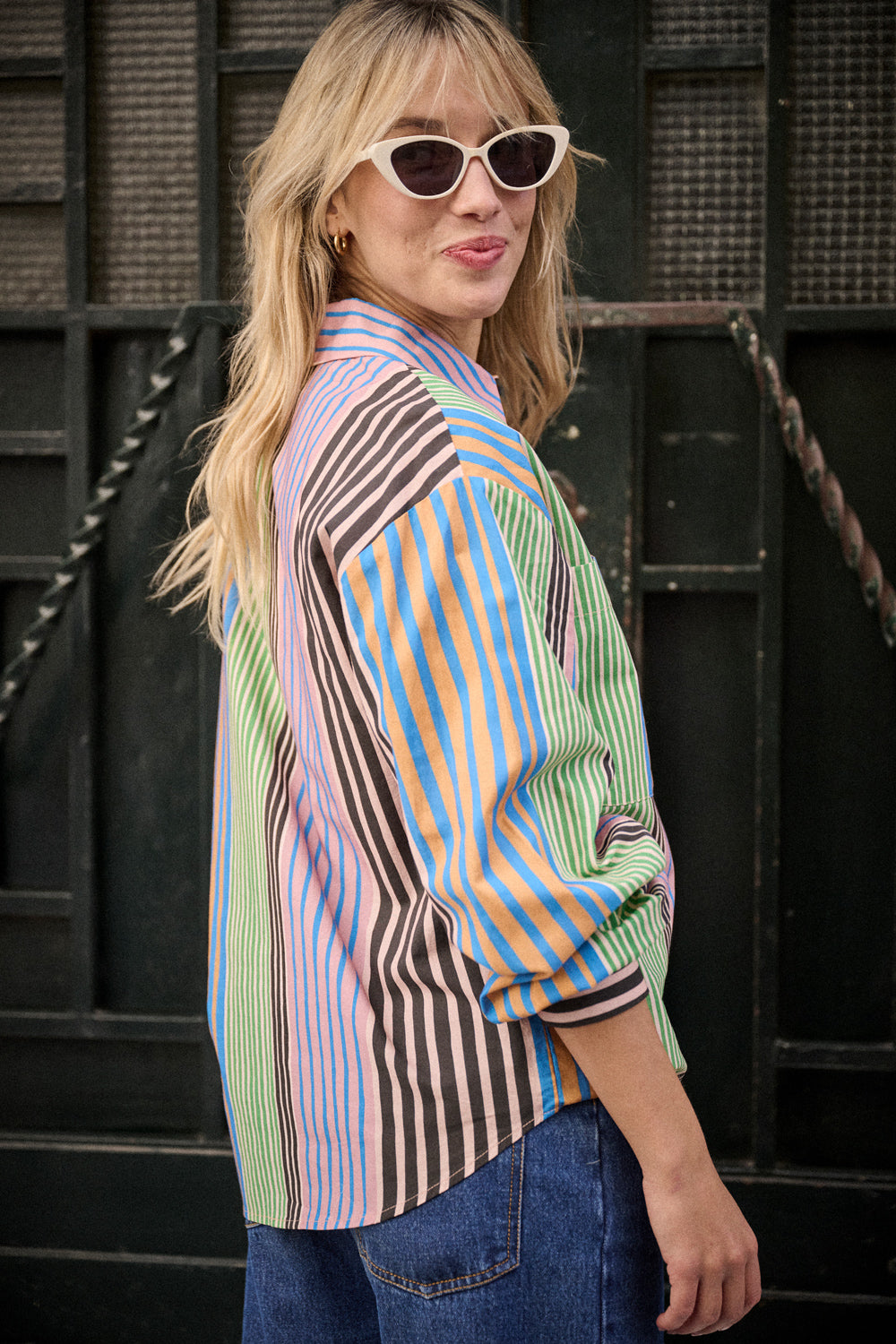 Chemise Calanque rayures colorées