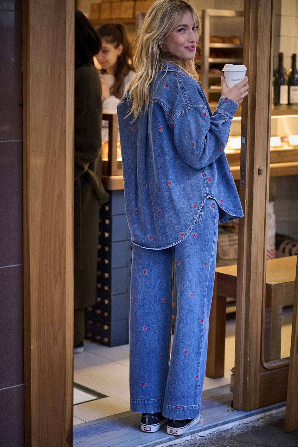 Veste Vlodia en jean brodé