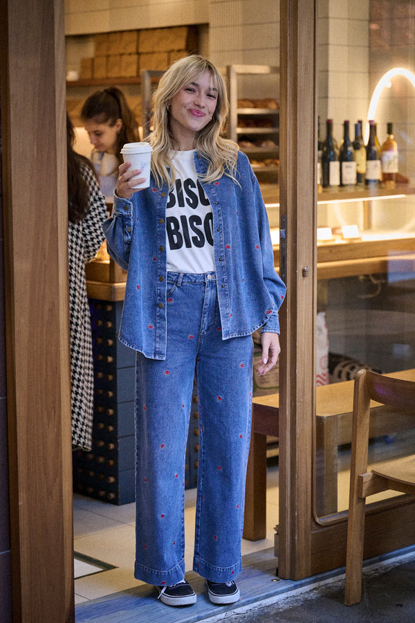 Ensemble Enzo en jean brodé