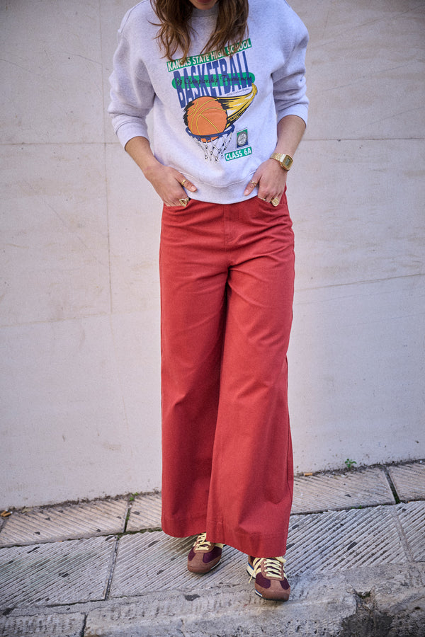 Pantalon Palmire rouge