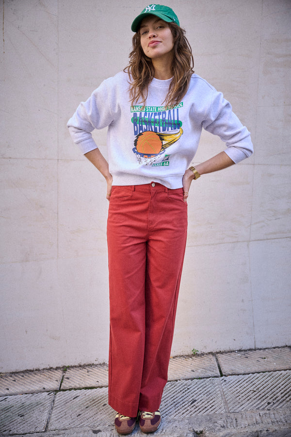 Pantalon Palmire rouge
