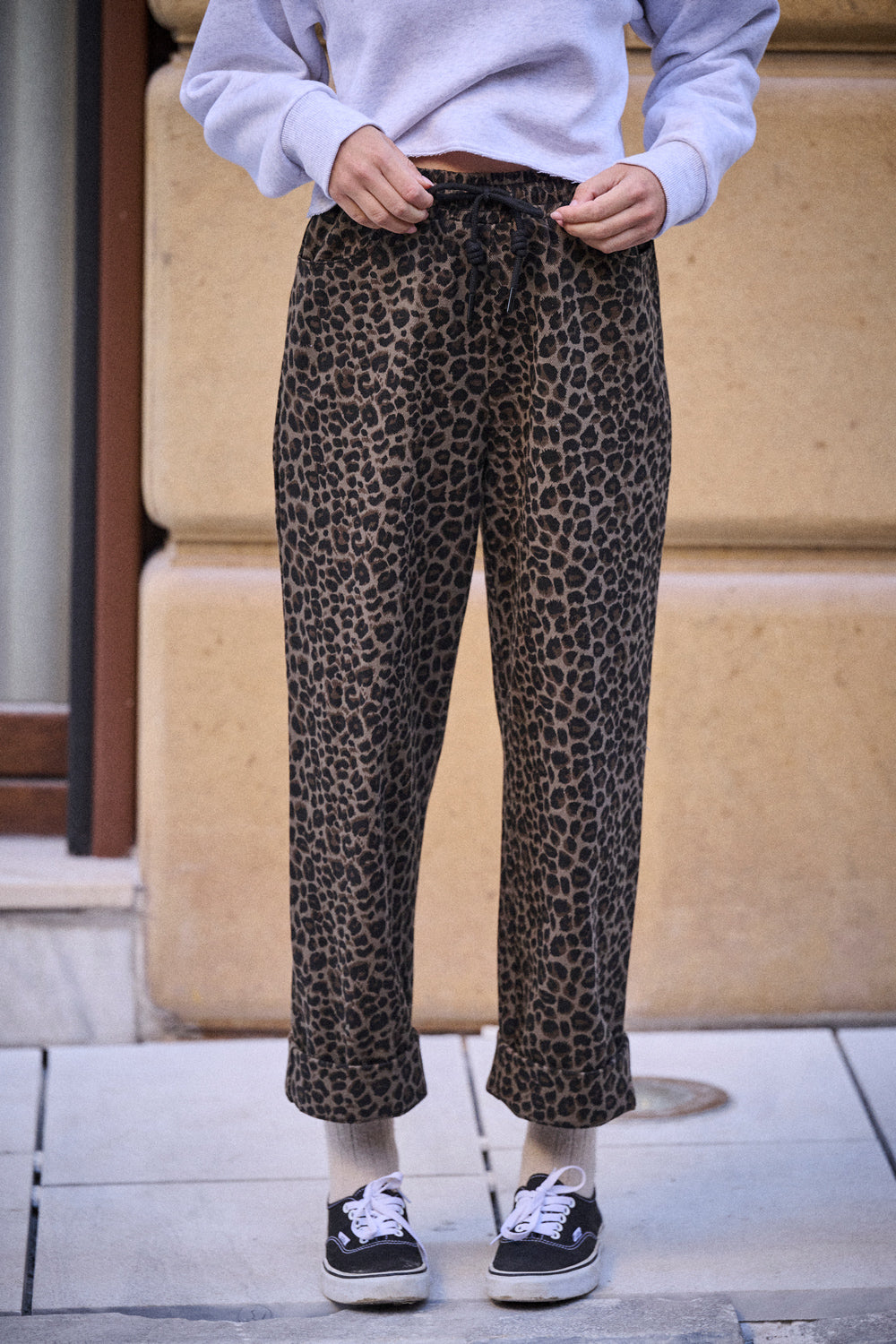 Pantalon Primo • Léopard carbone