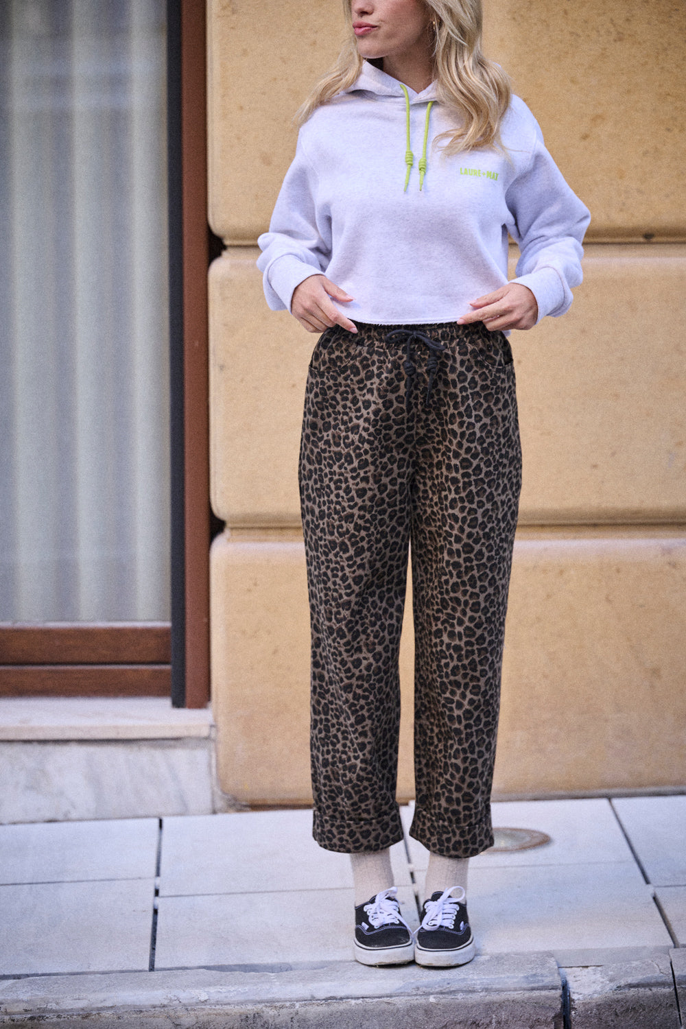 Pantalon Primo • Léopard carbone