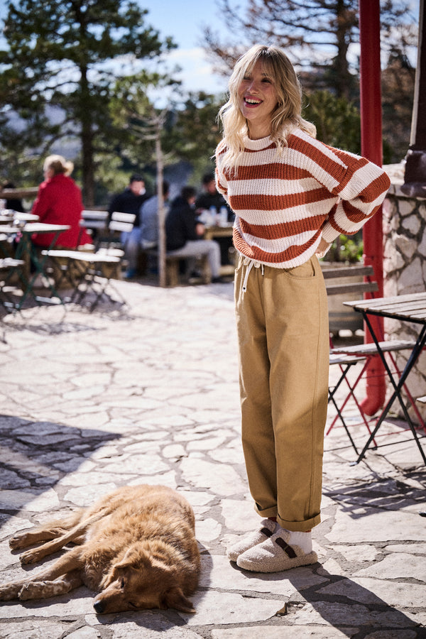 Pantalon Primo camel