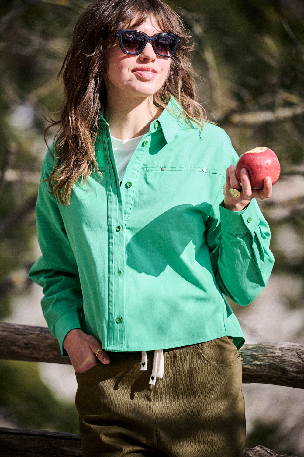 Chemise Cira verte
