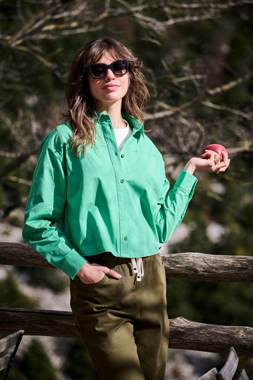 Chemise Cira verte