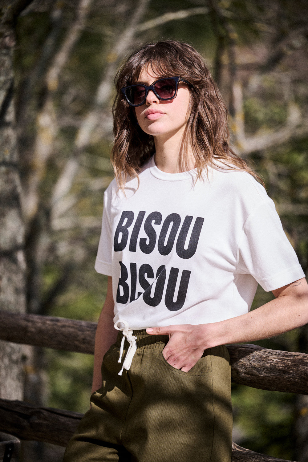 T-shirt Trey Bisou noir