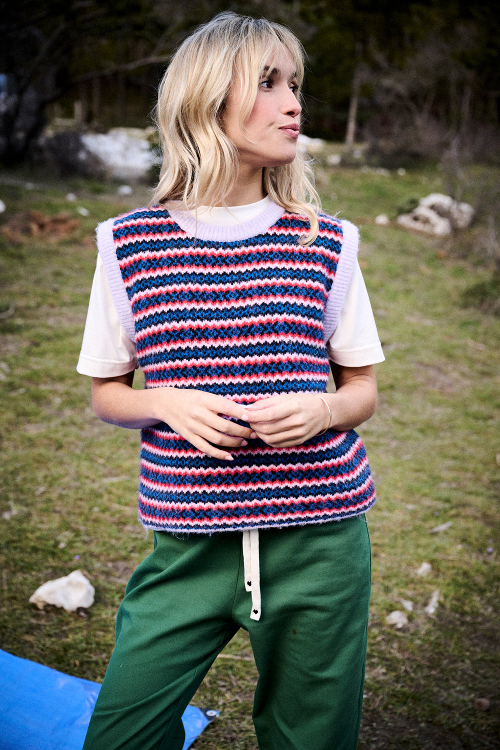 Pull Mila rayures multicolores