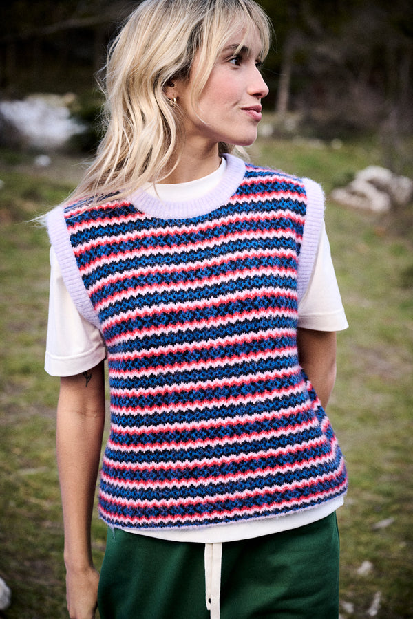 Pull Mila rayures multicolores