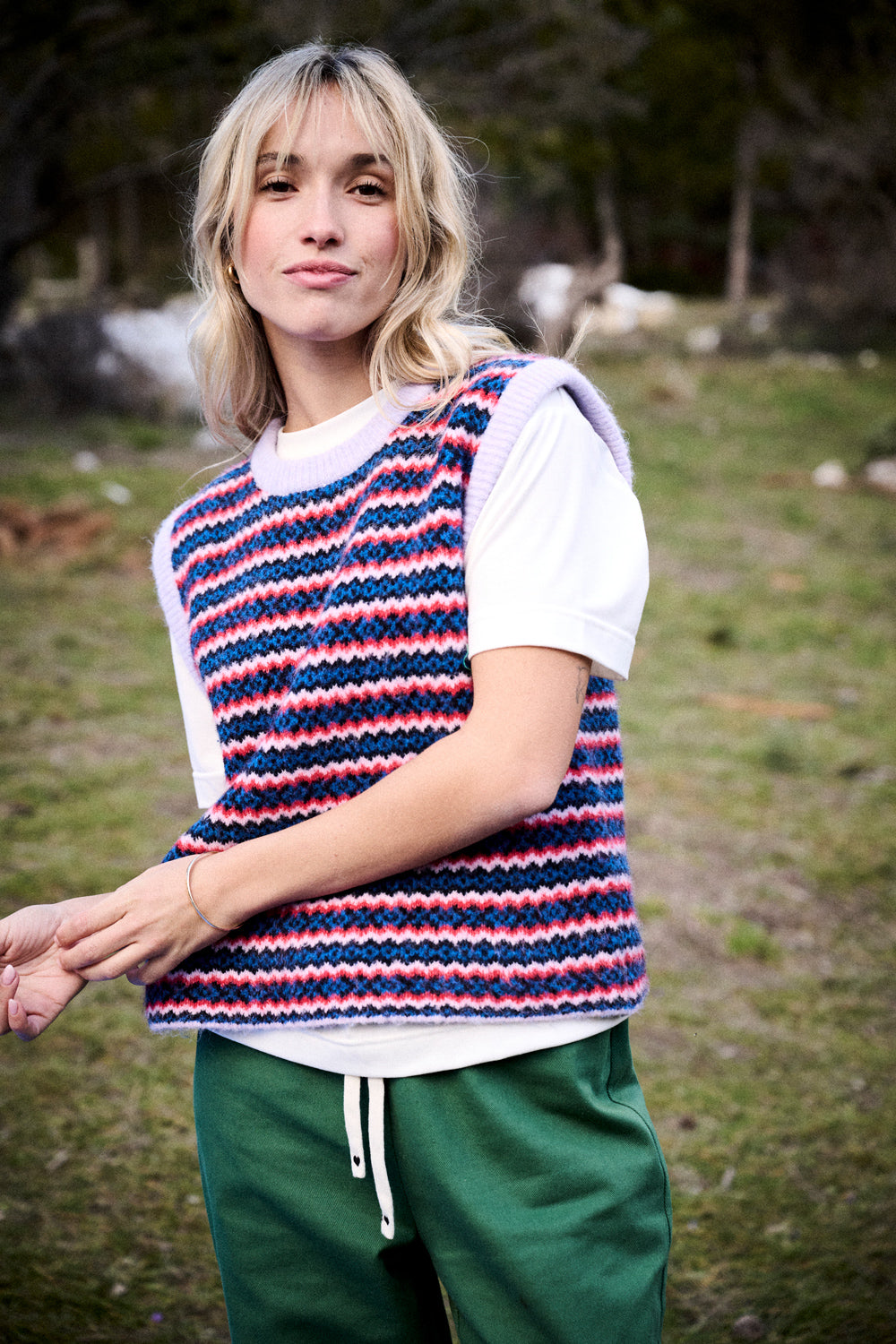 Pull Mila rayures multicolores