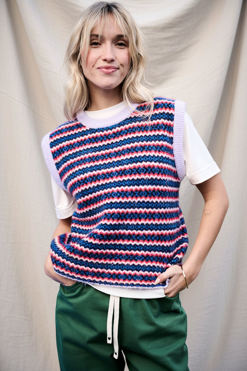 Pull Mila rayures multicolores