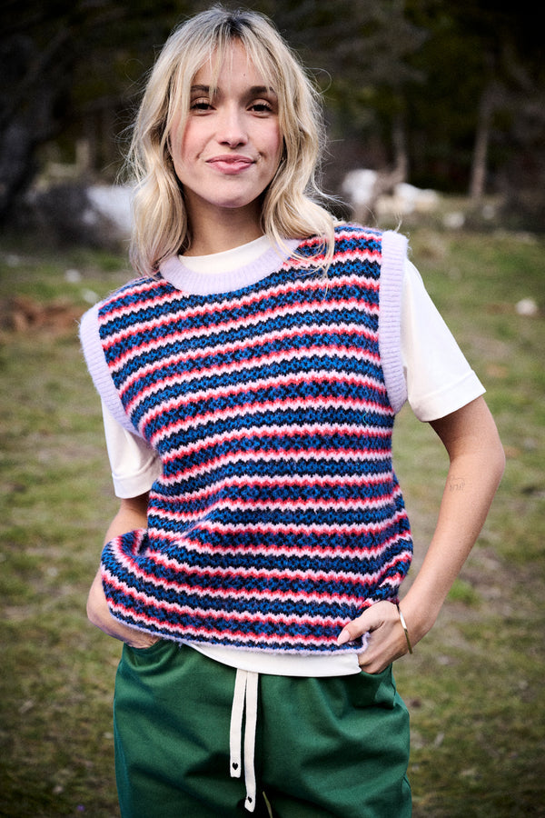 Pull Mila rayures multicolores