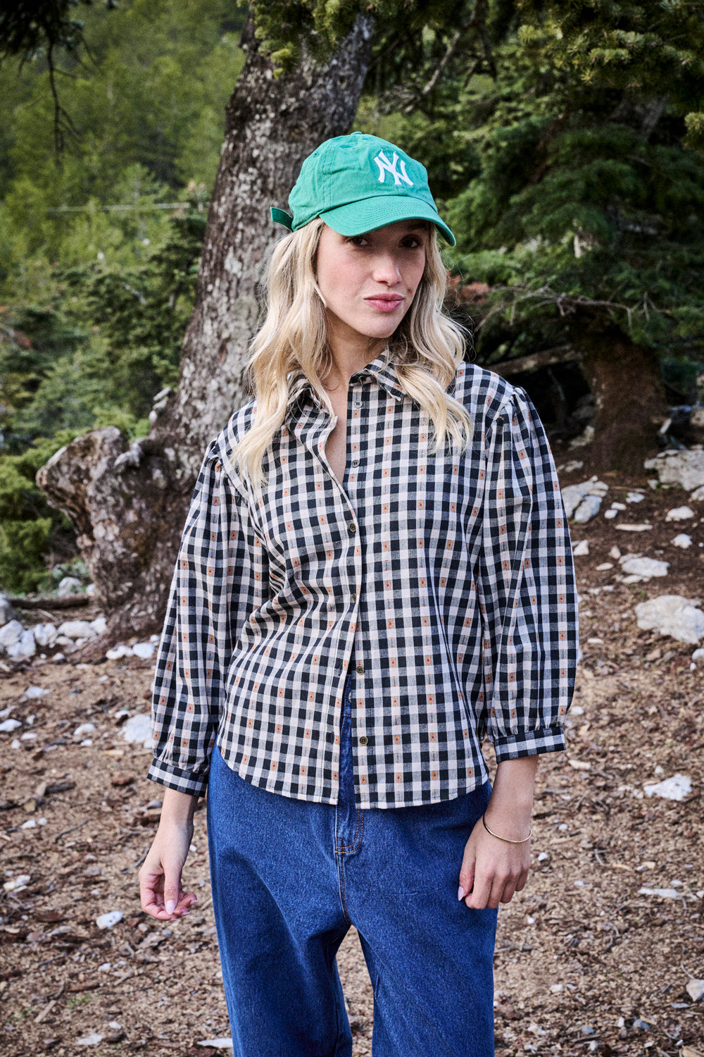 Chemise Catane vichy brodé