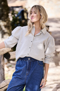 Chemise Catane à carreaux écrus