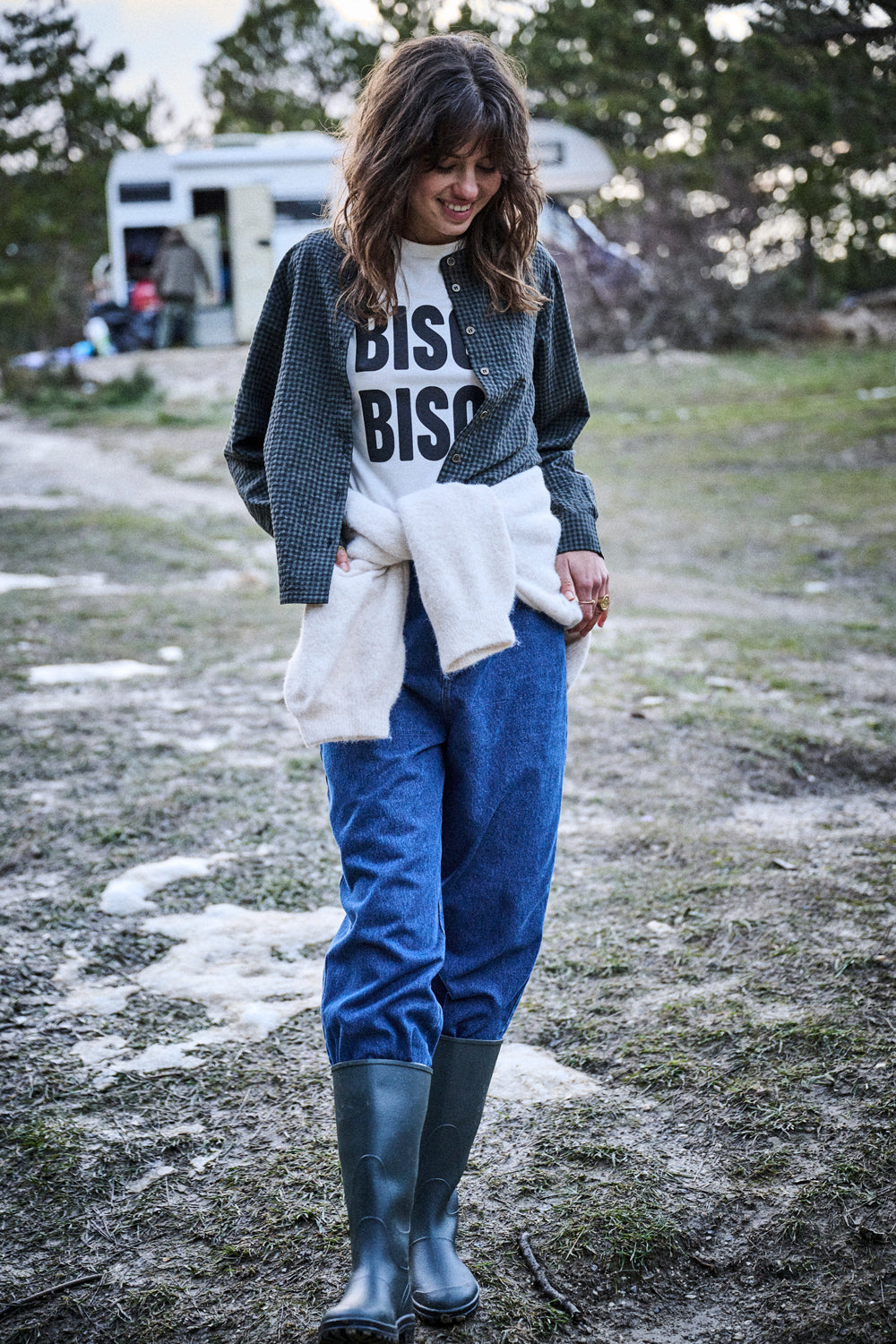 Blouse Binta vichy gris