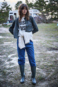 Blouse Binta vichy gris