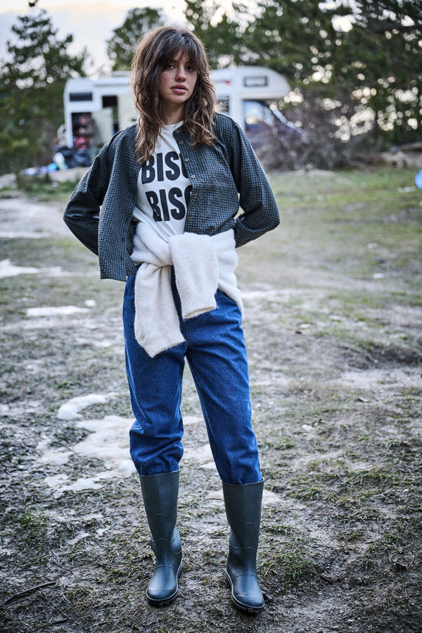 Blouse Binta vichy gris