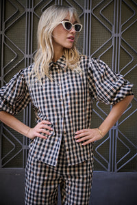 Chemise Catane vichy brodé