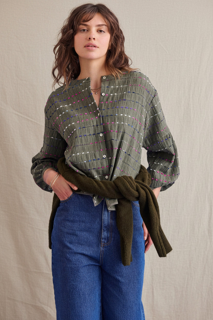 Blouse Bamba kaki