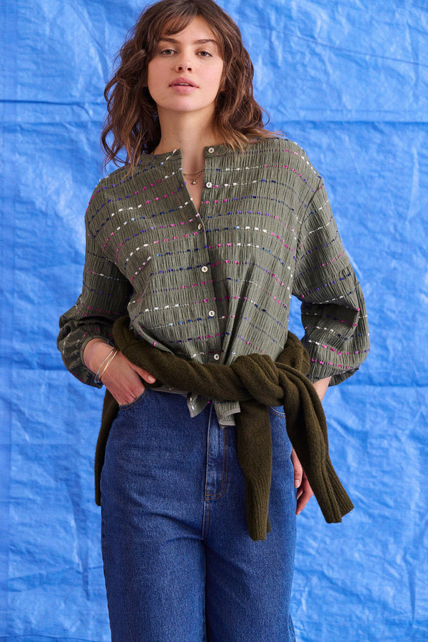 Blouse Bamba kaki