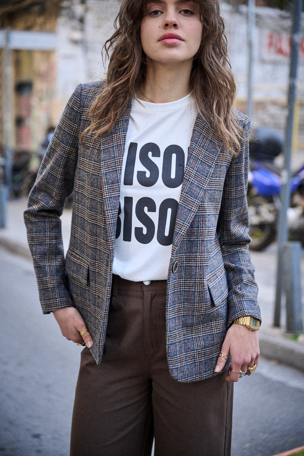 Veste Vlady à carreaux
