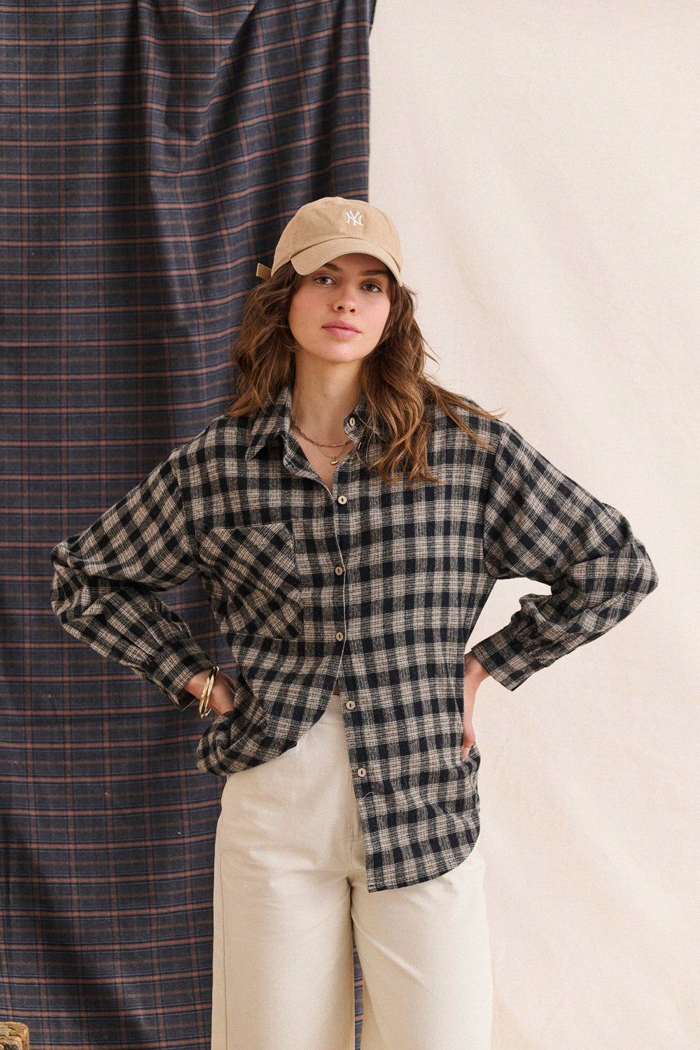 Chemise Cyliane à carreaux