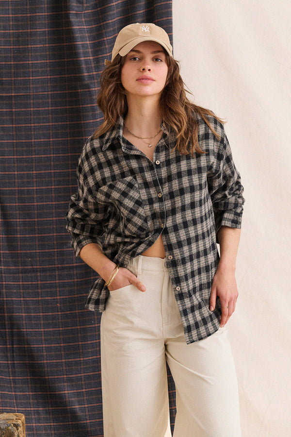 Chemise Cyliane à carreaux