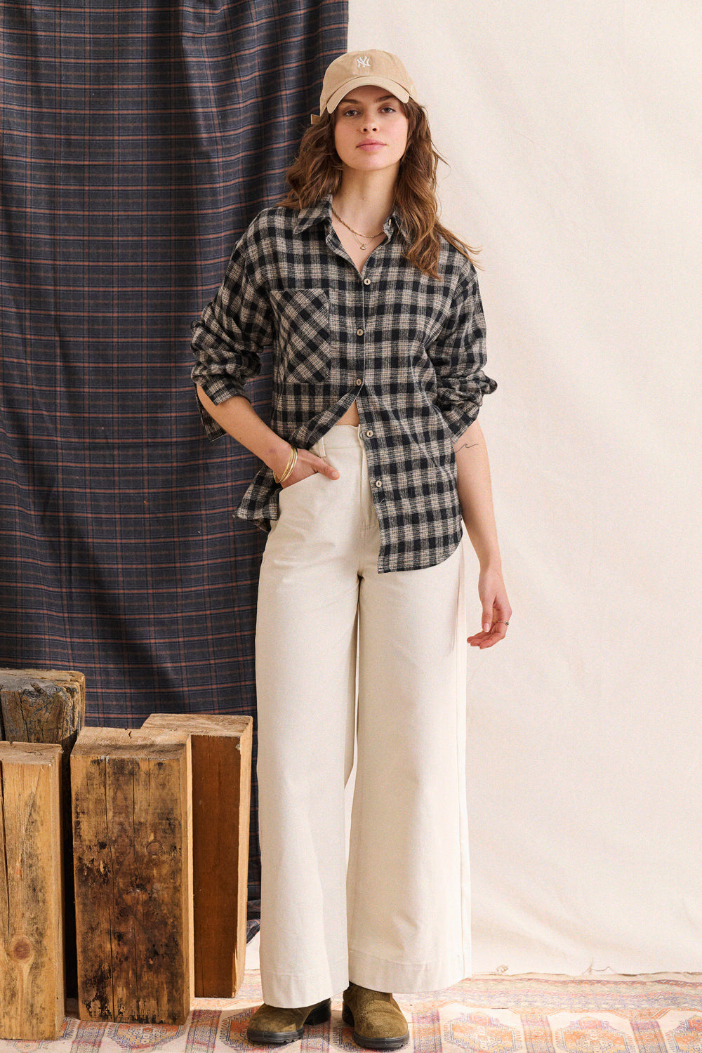 Chemise Cyliane à carreaux