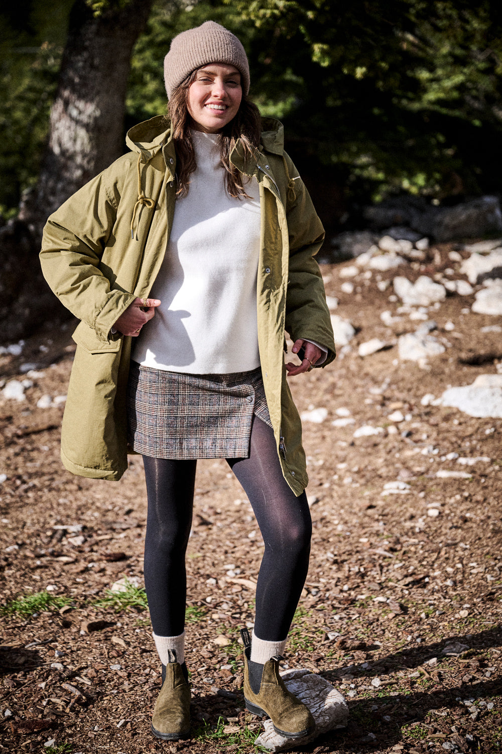 Jupe Jadou à carreaux