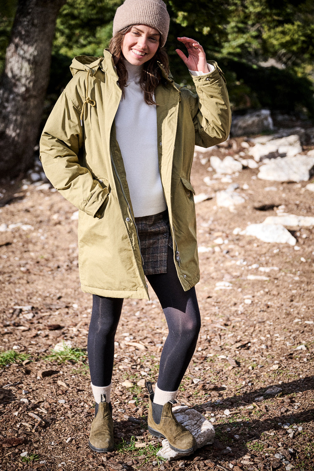 Parka Gina vert olive