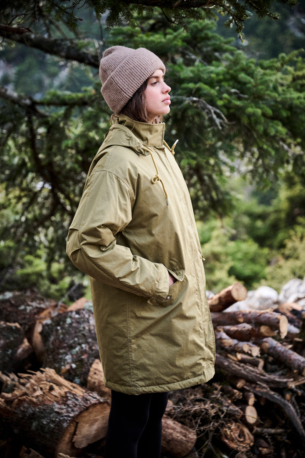 Parka Gina vert olive