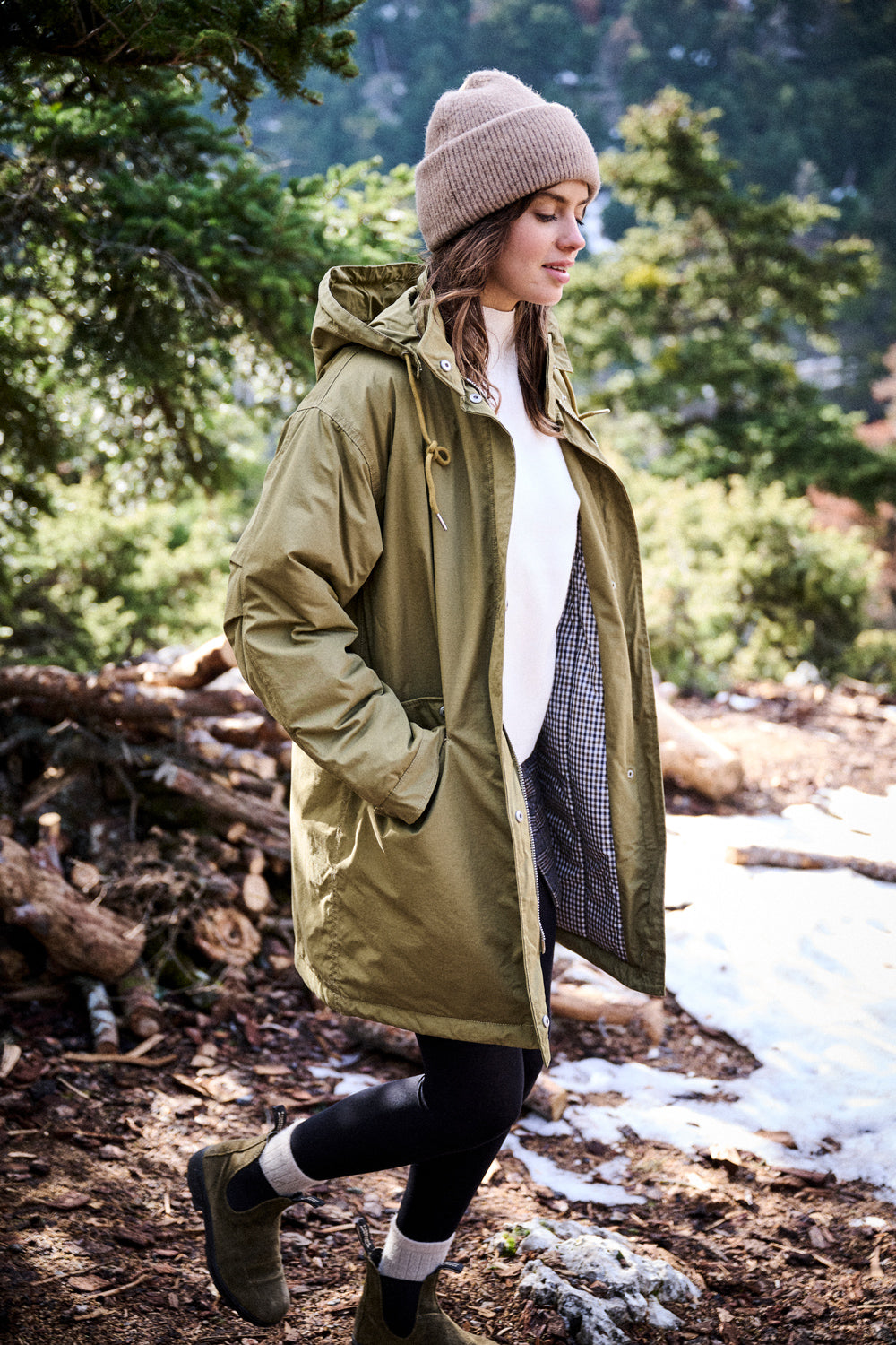 Parka Gina vert olive