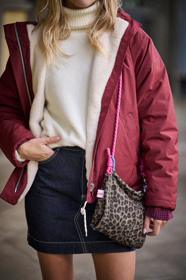 Sac Astrid • Léopard carbone