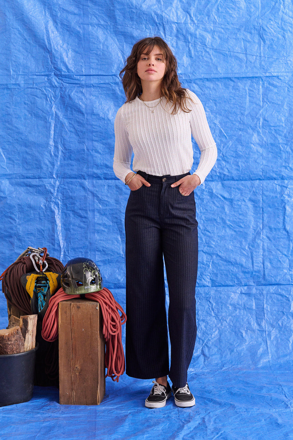 Pantalon Pali rayures Tennis