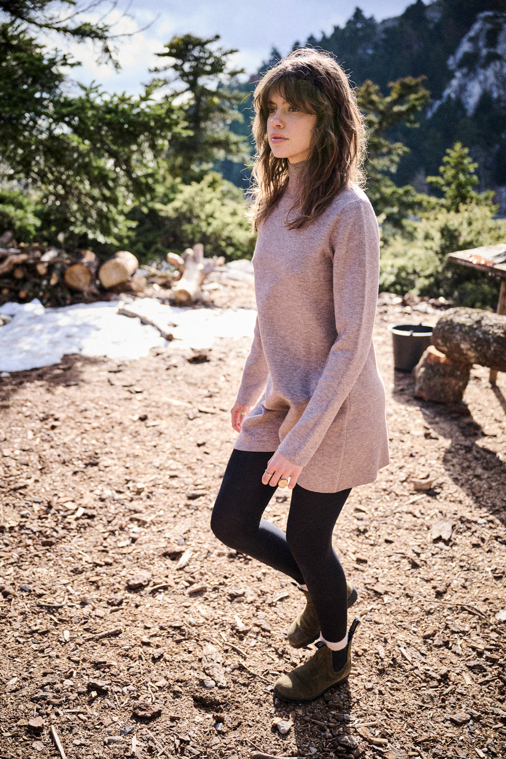 Robe Rosalya taupe