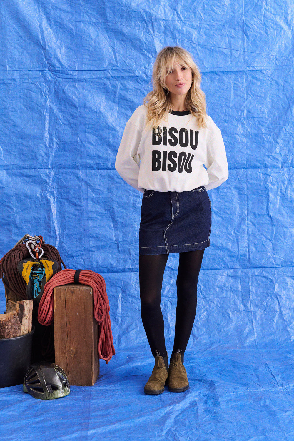Sweat Nola blanc Bisou