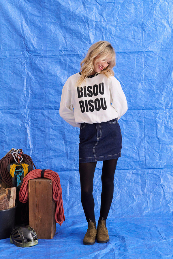 Sweat Nola blanc Bisou