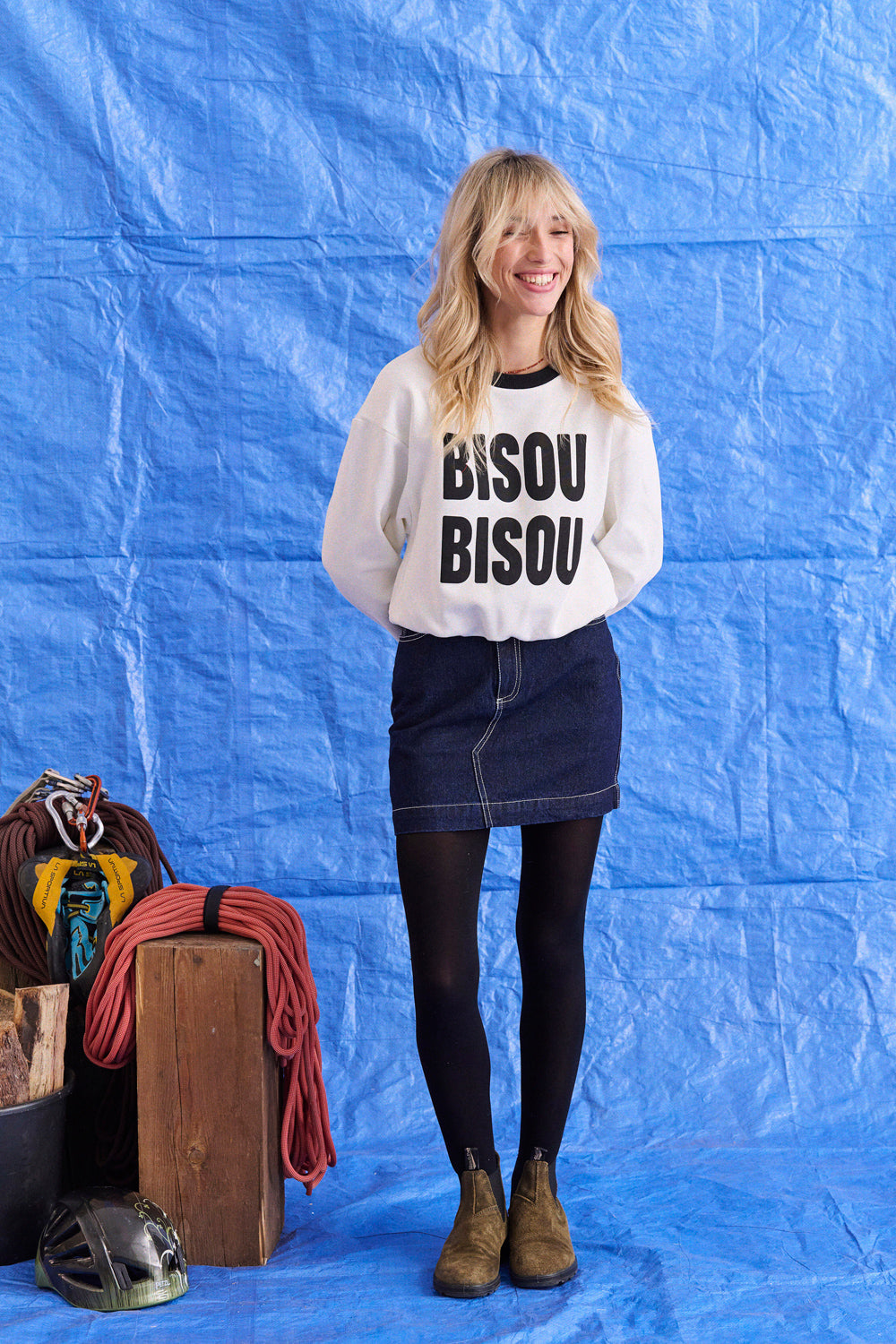 Sweat Nola blanc Bisou