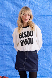 Sweat Nola blanc Bisou