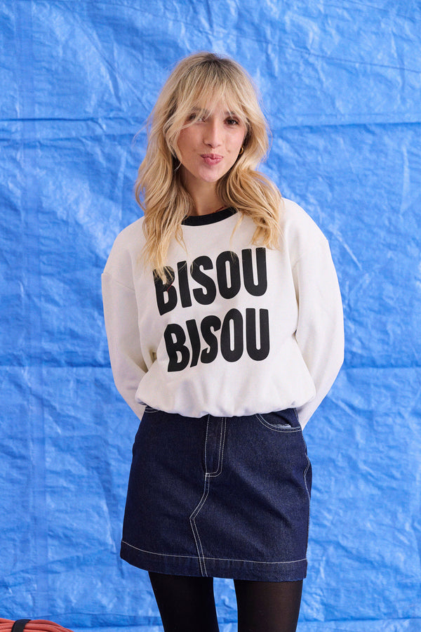 Sweat Nola blanc Bisou