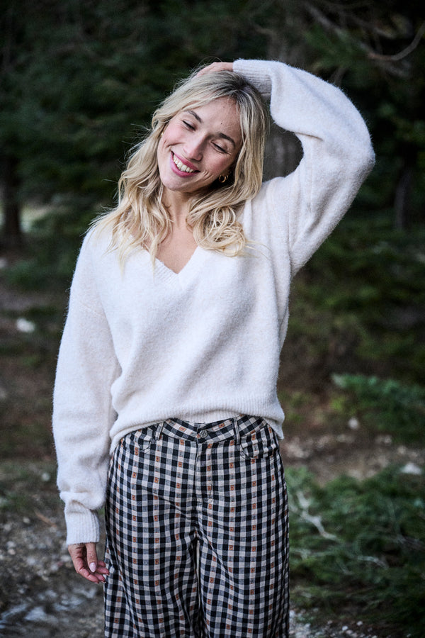 Pull Maggy blanc