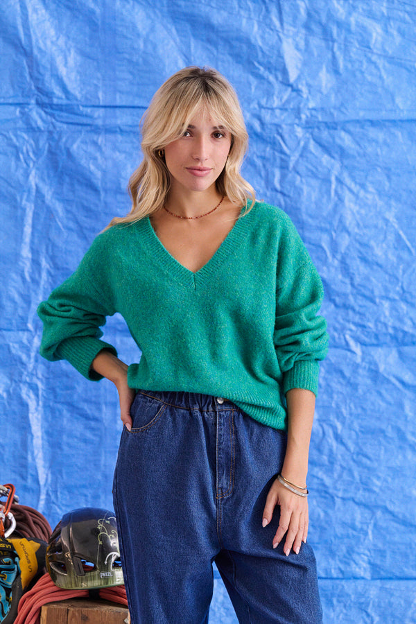 Pull Maggy vert