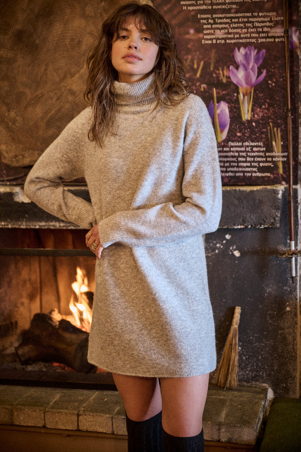 Robe Remy gris chiné
