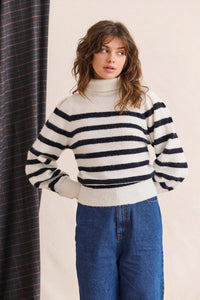Pull Malory rayures noires