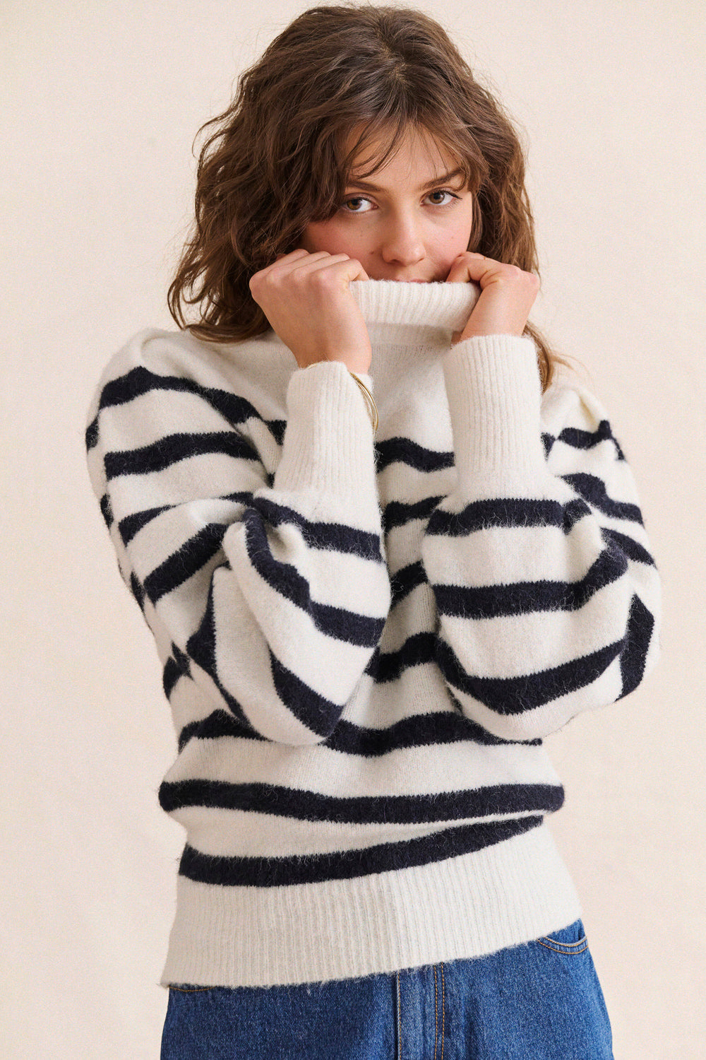 Pull Malory rayures noires