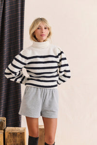 Pull Malory rayures noires
